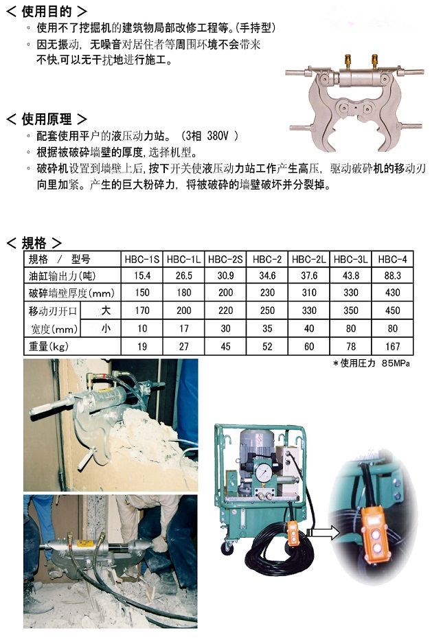 墻壁破碎機(jī)HBC-